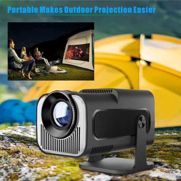 HY320 Mini projecteur Android11 H713 Wifi6 320ANSI natif 1280*720P Support 1080P 4K HD BT Home cinéma projecteur de voyage en plein air